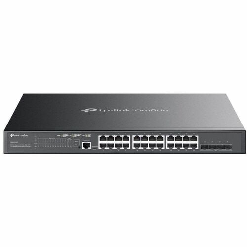 Tp-Link 24-Port Gigabit and 4-Port 10GE SFP+ L2+ Managed Switch with 24-Port PoE+