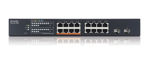 Zyxel 16-port 2.5GbE Smart Managed PoE Switch with 2 SFP+ Uplink