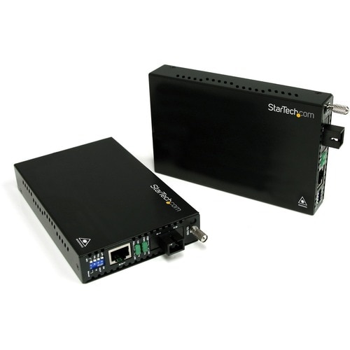 Startech.Com 10/100 Mbps Ethernet Single Mode WDM Fiber Media Converter Kit SC 20km