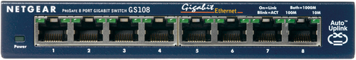 Netgear ProSafe GS108 Gigabit Ethernet Desktop Switch