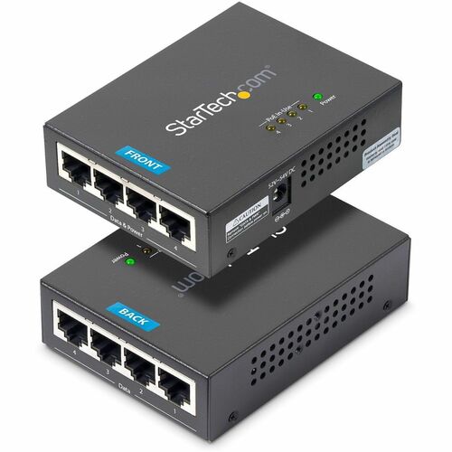 Startech.Com 4 Port Gigabit Midspan - PoE+ Injector - 802.3at and 802.3af