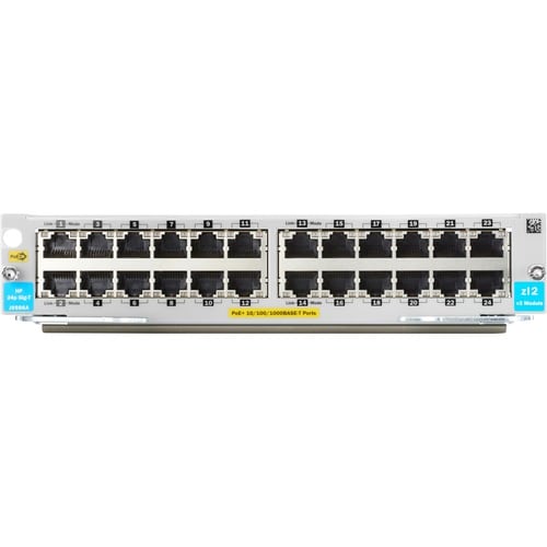 Aruba 5400R 24-port 10/100/1000BASE-T PoE+ with MACsec v3 zl2 Module