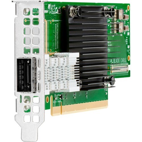 Hewlett Packard Enterprise InfiniBand HDR100/Ethernet 100Gb 1-port QSFP56 PCIe3 x16 MCX653105A-ECAT Adapter