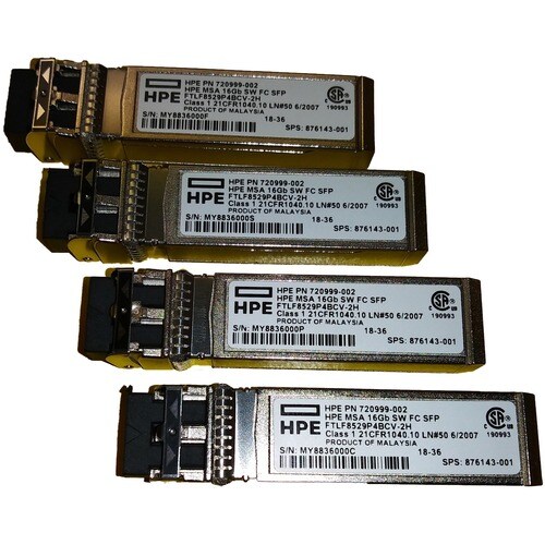 Hewlett Packard Enterprise MSA 16Gb Short Wave Fibre Channel SFP+ 4-pack Transceiver