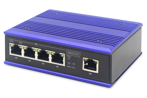 Digitus Industrial 4-port Fast Ethernet PoE Swit