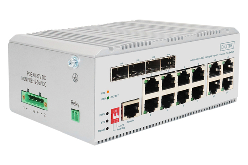 Digitus 8 port Gigabit Ethernet PoE switch