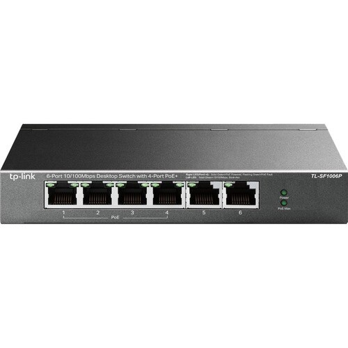 Tp-Link 6-Port 10/100Mbps Desktop Switch with 4-Port PoE+
