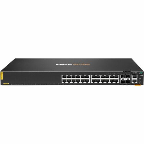 Hewlett Packard Enterprise CX 6200F 24G Class 4 PoE 4SFP+ 370W Switch