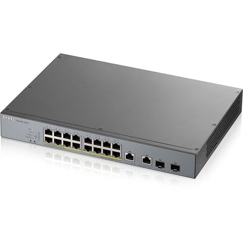 Zyxel 16-port GbE Smart Managed PoE Switch with GbE Uplink