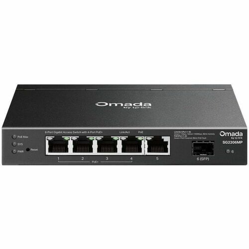 Tp-Link Access 6-Port Gigabit Switch with 4-Port PoE+