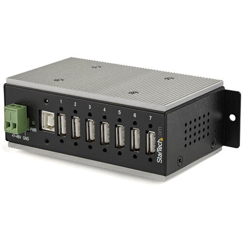 Startech.Com 7-Port Industrial USB 2.0 Hub with ESD Protection & 350W Surge Protection