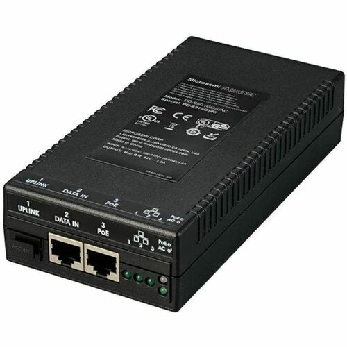 Microchip PD-9501GCS IEEE 802.3bt Type 3 PoE Media Converter With 60W of PoE Output