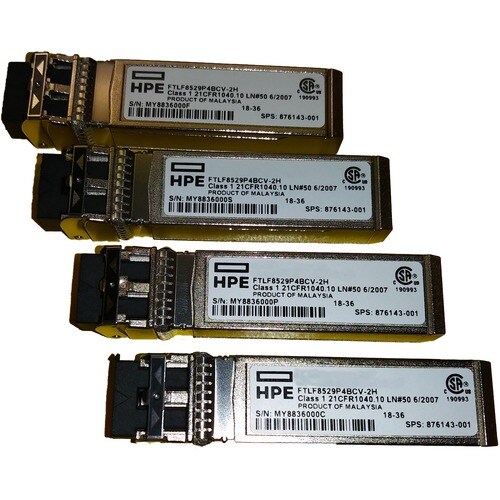 Hewlett Packard Enterprise MSA 8Gb Short Wave Fibre Channel SFP+ 4-pack Transceiver