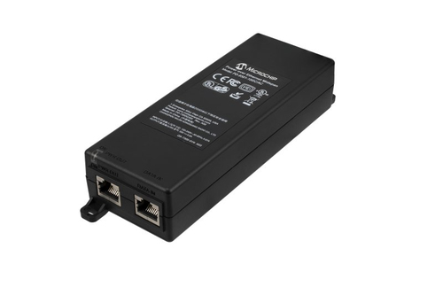 Microchip Single-Port, 10 Gbps, IEEE 802.3at 30W, Indoor PoE Midspan