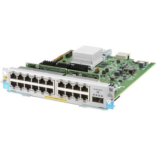 Aruba 20-port 10/100/1000BASE-T PoE+ MACsec / 1-port 40GbE QSFP+ v3 zl2 Module
