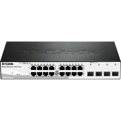D-Link Web Smart Switch with 16 10/100/1000Base-T and 4 100/1000Base-T/SFP Combo Ports