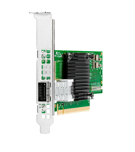 Hewlett Packard Enterprise InfiniBand HDR/Ethernet 200Gb 1-port QSFP56 MCX653105A-HDAT PCIe 4 x16 Adapter