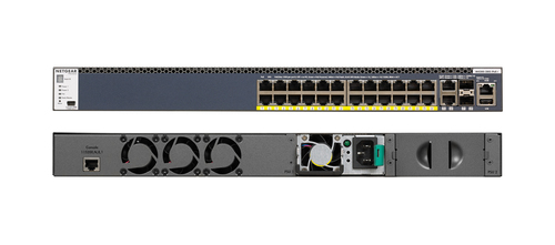 Netgear 24x1G PoE+ Stackable Managed Switch with 2x10GBASE-T and 2xSFP+ (1000W PSU)
