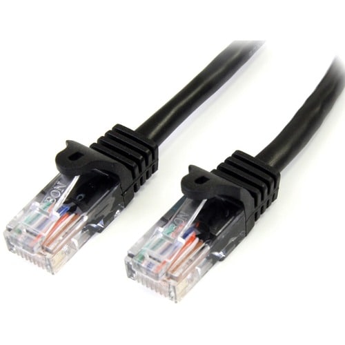 Startech.Com 2 m Black Cat5e Snagless RJ45 UTP Patch Cable - 2m Patch Cord
