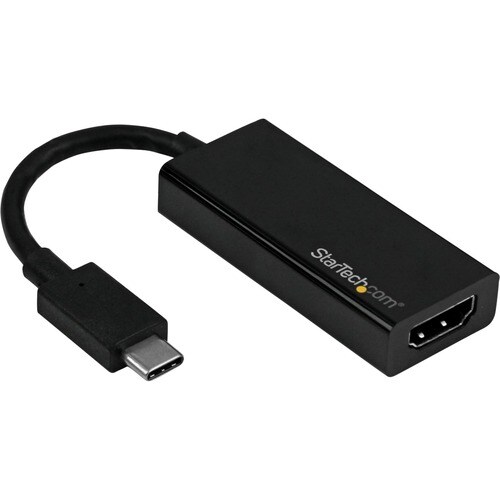 Startech.Com USB-C to HDMI Adapter - Thunderbolt 3 Compatible - Black - 4K 60Hz