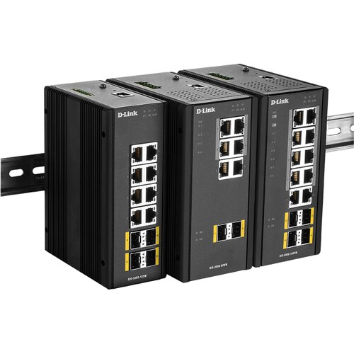 D-Link Industrial Gigabit Managed PoE Switch with SFP Slots