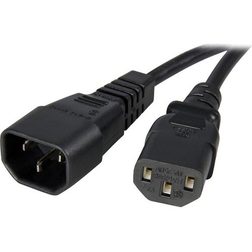Startech.Com 1m Standard Computer Power Cord Extension - C14 to C13