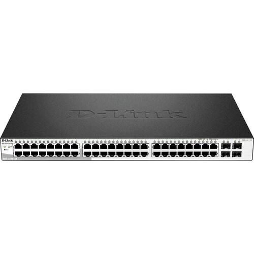D-Link 52-Port Gigabit Smart Managed Switch with 48 RJ45 and 4 SFP Ports
