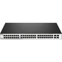 D-Link 52-Port Gigabit Smart Managed Switch with 48 RJ45 and 4 SFP Ports