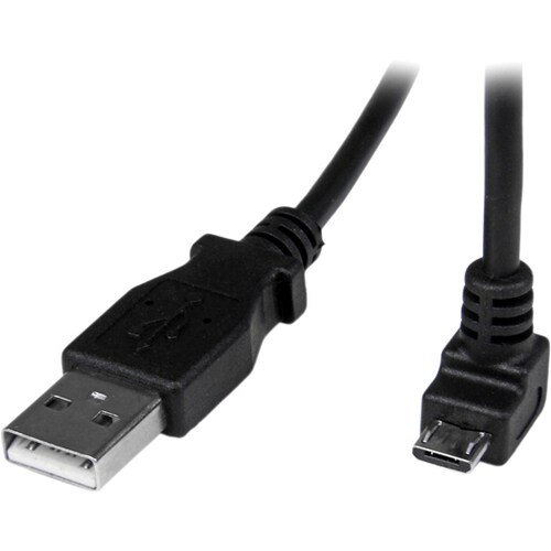Startech.Com 1m Micro USB Cable - A to Down Angle Micro B