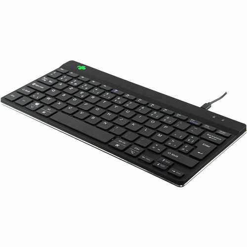 R-Go Compact Break Ergonomic Keyboard AZERTY (BE), Wired, Black