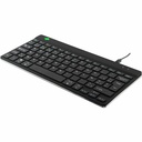 R-Go Compact Break Ergonomic Keyboard AZERTY (BE), Wired, Black