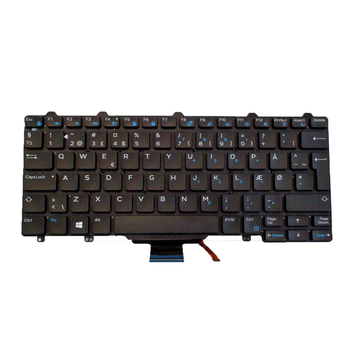Origin Storage Dell Notebook Keyboard Danish Backlit 82 Keys DP