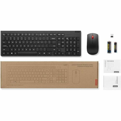 Lenovo Essential Wireless Combo Keyboard & Mouse Gen2 Black Czech (ABB)