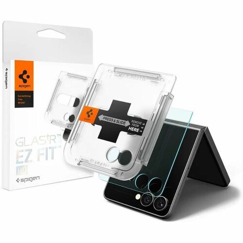 Spigen [1 Pack] Galaxy Z Flip 7 Tempered Glass Glas.tR EZ Fit HD