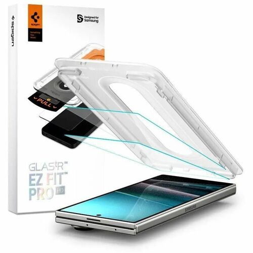Spigen [2 Pack] Galaxy Z Fold 7 Tempered Glass Glas.tR EZ Fit Pro HD