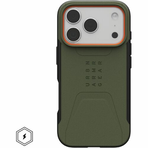 Urban Armor Gear Civilian iPhone 17 Pro Case - Olive/Orange