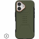 Urban Armor Gear Civilian iPhone 17 Case -  Olive/Orange