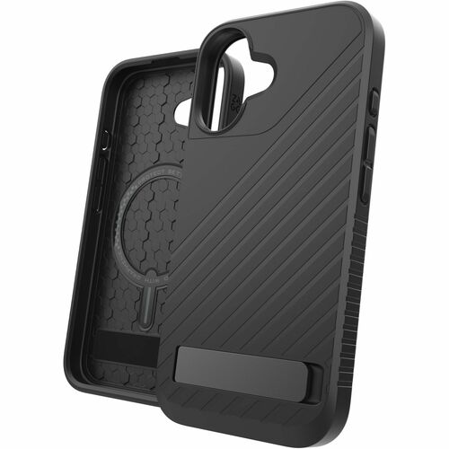 Zagg Denali Snap w/ Kickstand Case for Apple iPhone 16-Black