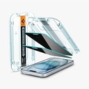 Spigen iPhone 15 Plus Screen Protector GLAS.tR EZ Fit | Privacy