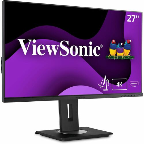 Viewsonic VG2756-4K - 27" 4K UHD Ergonomic IPS Docking Monitor with 90W USB C and RJ45