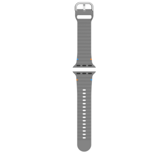Just In Case JIC Apple Watch ActiveFlex Strap Grey