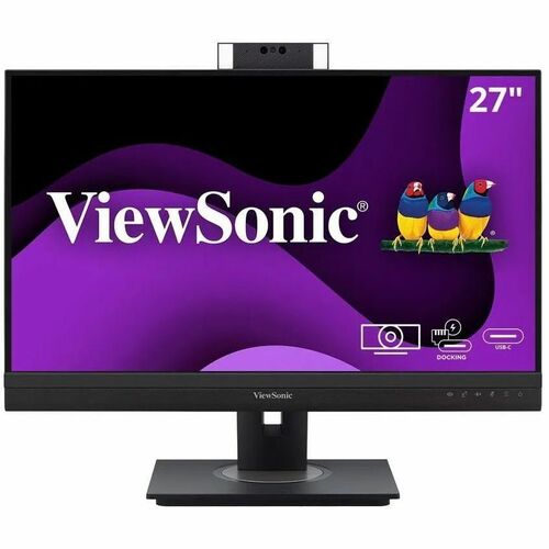 Viewsonic 27" 1440p Video Conferencing Monitor with Windows Hello Compatible IR Webcam, 90W USB C, Docking