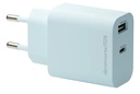 Dbramante1928 EU Wall Charger USB-C 20W+USB-A 18W BLU