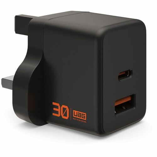 Urban Armor Gear SRGE (UK) 30W 2 Port Wall Charger - Black