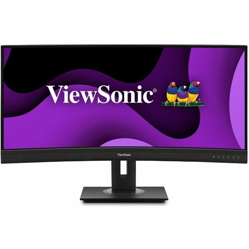 Viewsonic 34" UWQHD Ergonomic 21:9 Curved Docking Monitor with 100W USB C and RJ45