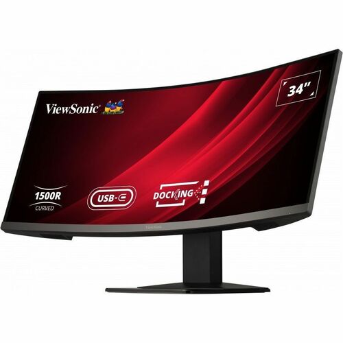 Viewsonic VG3419C 34"  UWQHD Curved Docking Monitor with KVM Switch