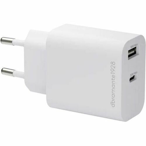 Dbramante1928 Re-charge - Wall Charger - USB-C 30W+USB-A 18W - White