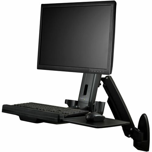 Startech.Com Wall-Mounted Sit-Stand Desk - Single Monitor