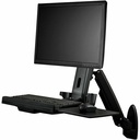 Startech.Com Wall-Mounted Sit-Stand Desk - Single Monitor