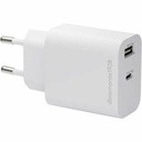 Dbramante1928 RE-CHARGE - Wall Charger - USB-C 25W+USB-A 18W White